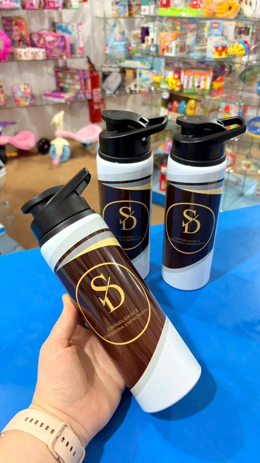 Squeezes personalizados para escritório