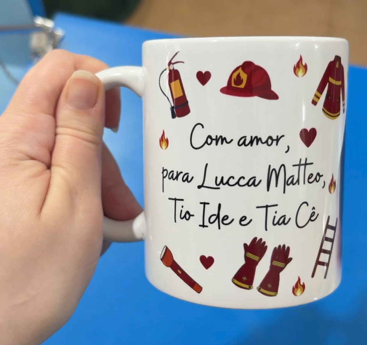 Caneca personalizada do cliente Adair